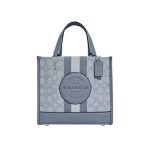 【5色】COACH Dempsey 22 經典帆布拼接托特包 手提斜挎包