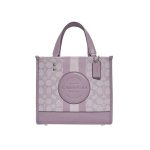 【5色】COACH Dempsey 22 經典帆布拼接托特包 手提斜挎包