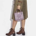 【5色】COACH Dempsey 22 經典帆布拼接托特包 手提斜挎包