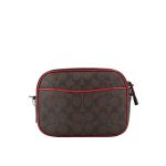 COACH 蔻馳 女士單肩斜挎包 經典LOGO相機包 深棕色