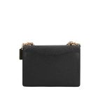 COACH Klare 經典拼接皮革翻蓋單肩斜背兩用鏈帶風琴包