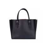 COACH Mollie 25號托特包 時尚百搭單肩手提包 白色/黑色