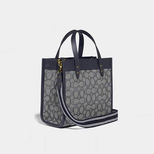 COACH 經典標誌緹花 FIELD TOTE 22號托特包 COACH 經典標誌緹花 FIELD TOTE 22號托特包