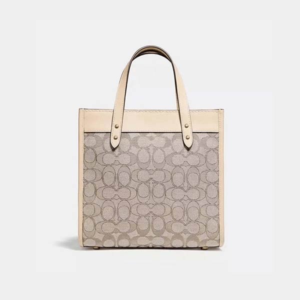 COACH 經典標誌緹花 FIELD TOTE 22號托特包 COACH 經典標誌緹花 FIELD TOTE 22號托特包