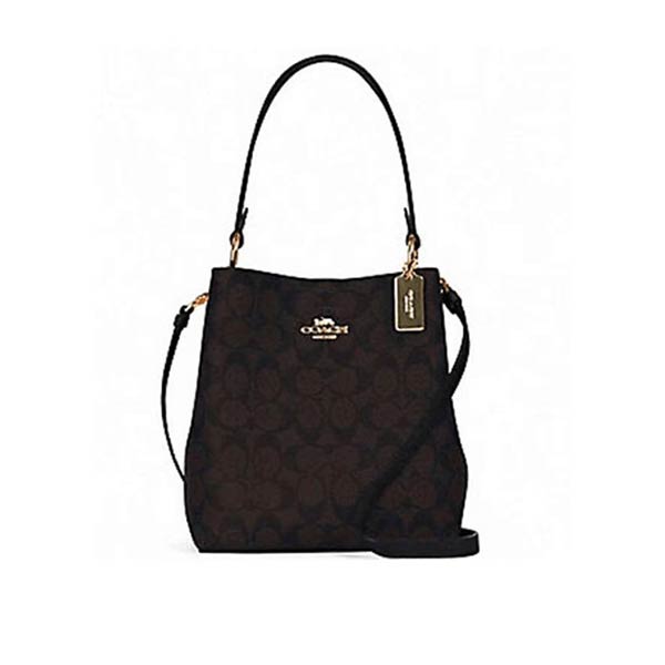 COACH Town 經典馬車LOGO防刮皮革水桶包 COACH Town 經典馬車LOGO防刮皮革水桶包