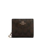 【3色】COACH Snap 經典馬車LOGO防刮皮革對折式短夾 錢包 卡包