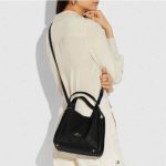 COACH Hadley Hobo 時尚潮流百搭手提包 單肩斜挎包 黑色