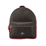 【經典熱賣款】COACH Charlie Backpack 老花拼色雙肩包 後背包 旅行包 中號 5色可選