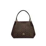 COACH 蔻馳 Hallie系列 時尚休閒單肩手提包袋 女款 深棕色