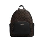 【3色】COACH Court 經典馬車LOGO前口袋雙肩包 休閒背包