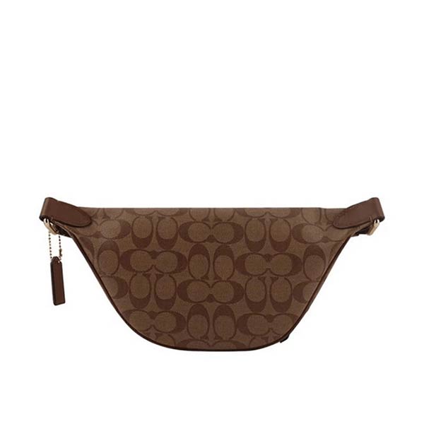 COACH 經典老花 LOGO PVC 防刮皮革單肩斜挎胸包 COACH 經典老花 LOGO PVC 防刮皮革單肩斜挎胸包