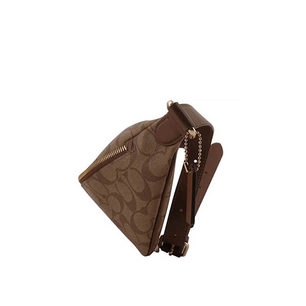 COACH 經典老花 LOGO PVC 防刮皮革單肩斜挎胸包 COACH 經典老花 LOGO PVC 防刮皮革單肩斜挎胸包