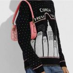Coach Swinger 經典緹花雙C Logo手提肩背包 腋下麻將包 粉紅色