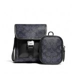 COACH CHARTER 斜挎包 附經典 SIGNATURE 塗層帆布多用途手包