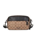 【2色】COACH 蔻馳 滿版C LOGO PVC 拼接相機包 單肩斜挎包 男款