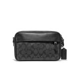 【2色】COACH 蔻馳 滿版C LOGO PVC 拼接相機包 單肩斜挎包 男款