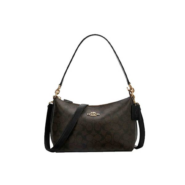 COACH 經典老花拼色時尚單肩包 COACH 經典老花拼色時尚單肩包