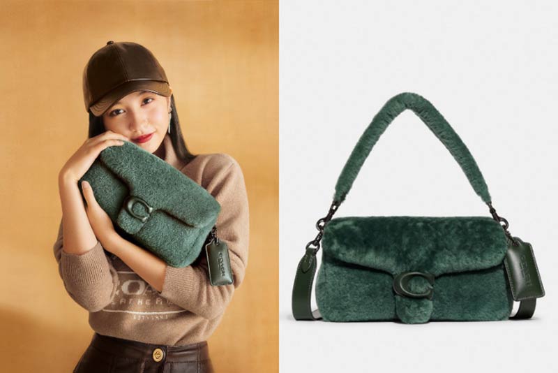 COACH Pillow Tabby Shearling 單肩手袋