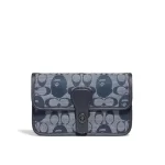 BAPE X COACH Turnlock 20 聯名款 Chambray 腰包 小號 男女同款