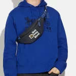 【3色】COACH CHARTER 7 經典 SIGNATURE 丹寧腰包