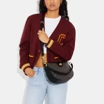 COACH ELLA HOBO 經典C紋LOGO皮革手提單肩包 斜挎包