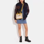 【3色】COACH FIELD 22 帆布配皮托特包 手提單肩斜挎包