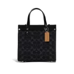 COACH FIELD 22 經典 SIGNATURE 丹寧托特包 單肩斜挎包