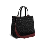 COACH FIELD 22 經典 SIGNATURE 丹寧托特包 單肩斜挎包