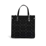 COACH FIELD 22 經典 SIGNATURE 丹寧托特包 單肩斜挎包