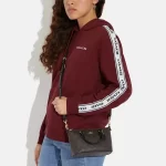 COACH GALLERY 迷你手提包 單肩斜挎包 女款 深咖黑