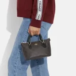 COACH GALLERY 迷你手提包 單肩斜挎包 女款 深咖黑