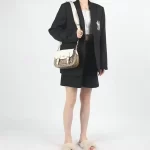 【3色】COACH Lucy 經典老花帆布拼皮革翻蓋郵差包 單肩斜背包