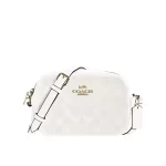 【4色】COACH Mini Jamie 經典馬車LOGO帆布拼皮小號相機包