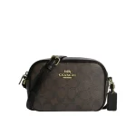 【4色】COACH Mini Jamie 經典馬車LOGO帆布拼皮小號相機包