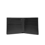 COACH 經典 SIGNATURE 皮革三合一對折短夾 皮夾 男款 黑色