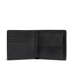 COACH 經典 SIGNATURE 皮革對折短夾 零錢包 黑色 男款