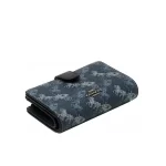 【2色】COACH 經典馬車LOGO防刮皮革按壓扣式中夾