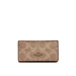 【2色】COACH 金色馬車LOGO標志老花零錢鑰匙包 女款
