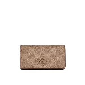 【2色】COACH 金色馬車LOGO標志老花零錢鑰匙包 女款