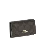 【2色】COACH 金色馬車LOGO標志老花零錢鑰匙包 女款