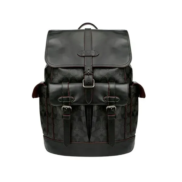 COACH HUDSON 經典 SIGNATURE 緹花後背包