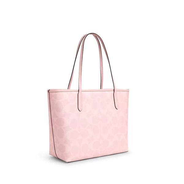 COACH City 33 經典標誌塗層帆布托特包