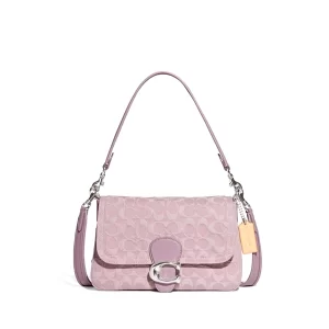 COACH SOFT TABBY 經典 SIGNATURE 丹寧面料單肩斜背包