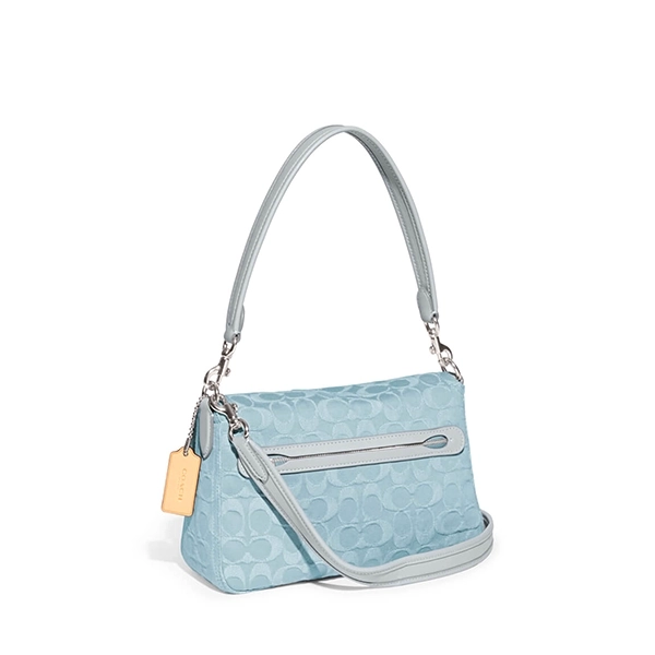 COACH SOFT TABBY 經典 SIGNATURE 丹寧面料單肩斜背包