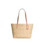 COACH Zip Top 經典標誌大容量托特包